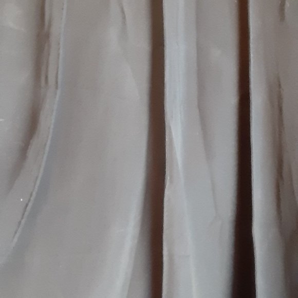 VALENTINO COUTURE BLACK SILK MAXI SKIRT WITH FLUTED BOTTOM SIZE 8 27" WAIST - Picture 6 of 7